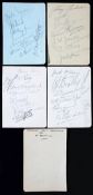 A collection of autographs collected at The Amateur Golf Championships at Prestwick in 1934, recto/
