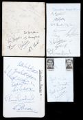 A G.W.R. menu signed by the Tottenham Hotspur team on Christmas Day 1946, 14 signatures in ink and