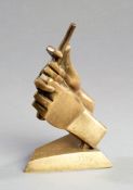 Paul Blavier (Belgian, 20th century) GOLFER`S GRIP signed, dated `83, a gilt-bronze limited