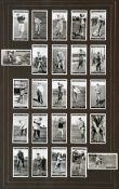 A full set of Churchman`s `Famous Golfers` cigarette cards, 50/50, b&w, hinge-mounted in two