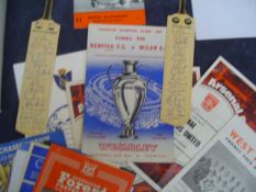 A collection of 1960s football boxing and other sporting programmes, football mainly Spurs,