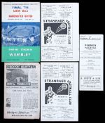 A collection of football programmes, 32 from the late 1940s and through the 1950s; together with a
