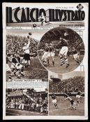 Il Calcio Illustrato: 1934 World Cup issue, Italian magazine with specific coverage of the USA v