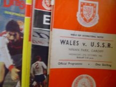 A collection of programmes of Welsh interest 1960s/1970s, including a qty. of Cardiff City home