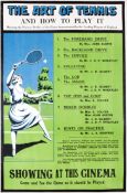 The Art of Tennis-and How To Play It, showing the various strokes of the game demonstrated by the
