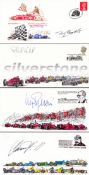 Variously signed limited edition Silverstone Formula 1 commemorative covers, mostly from limited