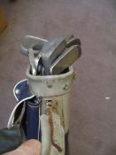 16 various hickory shafted putters, including an Imperial Golf Company aluminium H B Model, and a St