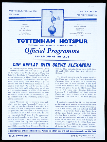 A collection of 145 1950s Tottenham Hotspur home programmes, 14 x 1951-52, 20 x 1956-57, 25 x 1957-