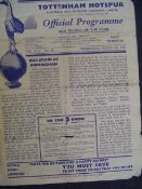 A collection of approx. 200 Totteham Hotspur programmes mostly dating between 1959 and 1967, a