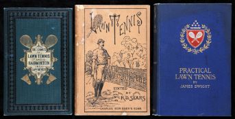 Cavendish (Henry Jones) The Games of Lawn Tennis and Badminton, 5th edition of 1883, very good