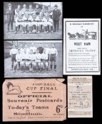 A ticket stub for the first Wembley F.A. Cup final Bolton Wanderers v West Ham United 28th April