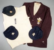 The Tony Lock Collection (Surrey and England), comprising: i, ii & iii) three navy blue MCC