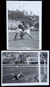 Two original b&w press photographs from the USA v Mexico match played in Rome at the 1934 World Cup,
