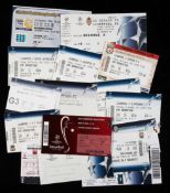 Complete runs of Liverpool home & away tickets, for: i) 2001 UEFA Cup ii) 2001 Worthington Cup