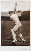 A signed photogravure of Francis Stanley Jackson by the photographer George W. Beldam, signed in