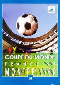 A quantity of unused official posters issued for the 1998 World Cup in France, the same image,