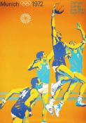 Three 1972 Munich Olympic Games posters, the rarer large size English language editions from the