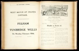 A bound volume of Fulham programmes season 1910-11, No.1, Vol.IV, September 3rd to No.48. Vol.IV,