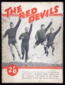 An autographed Red Devils brochure, signed to the front cover by 10 Manchester United Busby Babes