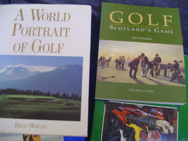 A collection of post-war golf books, authors including Longhurst, Cotton, Allis, Hagen, Hogan,