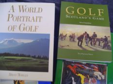 A collection of post-war golf books, authors including Longhurst, Cotton, Allis, Hagen, Hogan,