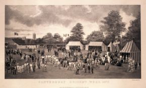 Barraud & Jerrards (publishers) CANTERBURY CRICKET WEEK, 1877 a permanent carbon print published