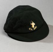 A Peter Carlstein South Africa Test cricket cap dated 1960, hand written name tag to interior, green