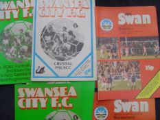 A collection of approximately 1,000 Swansea City programmes dating between seasons 1965-66 and