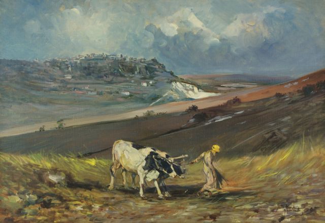 Giordano Giovanetti (1906-1973) Rural Landscape, Oil on canvas, ""Giordano Giovanetti (1906-1973)