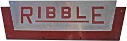 Cast Aluminium Radiator Plate, " Ribble".  Measuring 19" x 6".