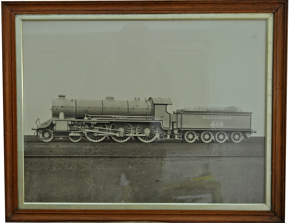 Southern Railway framed and glazed Official Works Photograph of King Arthur Class 448 SIR