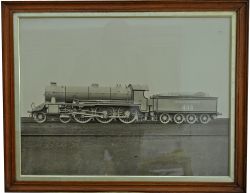 Southern Railway framed and glazed Official Works Photograph of King Arthur Class 448 SIR