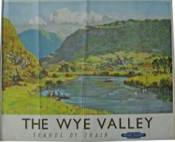 BR Poster  The Wye Valley` by Gyrth Russell, quad royal size 50" x 40". A view through the Symonds