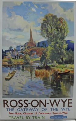 BR Poster, `Ross-On-Wye - The Gateway of the Wye`, by Jack Merriott, Double Royal size, 40" x 25".