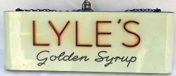 Lyle’s Golden Syrup  Light Box. Measuring 17" x 6" x 5". Very good condition complete with hanging