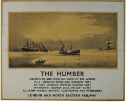 LNER Poster   `The Humber - Sailings To All Parts Of The World` by Frank Mason, double royal size