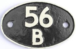 BR Shedplate 56B, Ardsley from 1956 until 1965. Face restored.