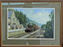 Original acrylic Painting `Lazy Afternoon At Much Wenlock` by Norman Elford GRA (1931 - 2007)