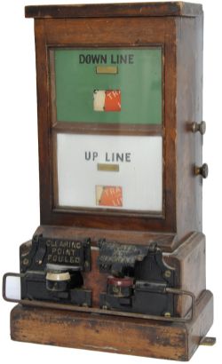 GWR `Spagnoletti` Block Instrument with both flaps and buttons intact and also with correct back