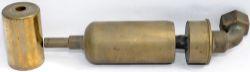 Bulleid Pacific brass Whistle with bottom elbow, unrestored. As fitted to Merchant Navy, Battle of