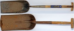 BR(W) E.W. Lucas Firing Shovels a pair, different proportions. The first is 43½" in length with a