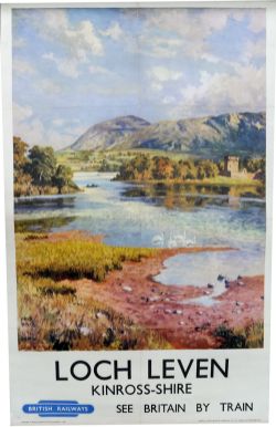 BR Poster `Loch Leven - Kinrosshire` by McIntosh Patrick, D/R size. A peaceful view across the