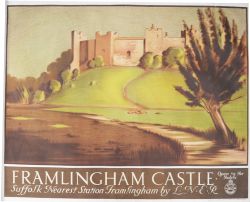LNER Poster `Framlingham Castle - Open To The Public - Nearest Station Framlingham by LNER.` by