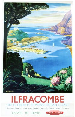 BR Poster `Ilfracombe - On Glorious Devon`s Ocean Coast` by Dobson Broadhead, D/R size. A stunning