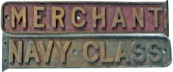 Merchant Navy Nameplate `Wings` from an ex Southern Railway Bulleid Merchant Navy Pacific. One
