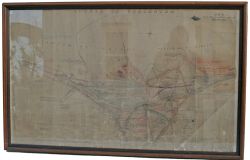 GWR/Oxford Worcester & Wolverhampton Railway linen Plan of Worcester Station, Loco Works & MPD