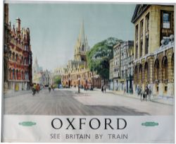 BR Poster `Oxford` by Alan Carr Linford, Q/R size. Wonderful, period street scene. Published by