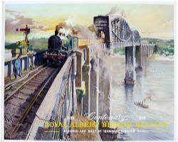 BR Poster ` Royal Albert Bridge, Saltash - Designed and built by Isambard Kingdom Brunel` by Terence