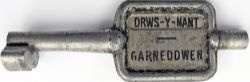 Single Line alloy Key Token DRWS-Y-NANT to GARNEDDWEN. Ex GWR section between Ruabon and Barmouth,