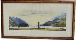 Carriage Print `Loch Shiel, Western Highlands` by Douglas Macloud from the LNER series. In an